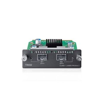 TP-LINK TX432 10-Gigabit 2-Port SFP + Module 2x10Gb SFP+ slots Applicable to multiple TP-LINK switch models/SFP+ transceivers/SFP+ cables (LS)