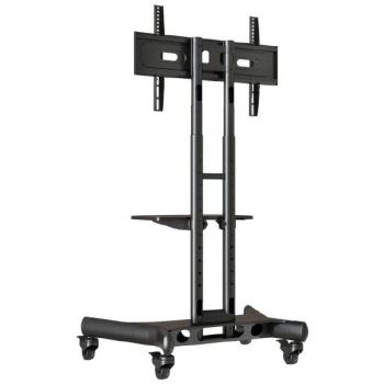 Atdec mobile TV Cart Black - AD-TVC-45 - Supports Up to 65"45kg - Adjustable height