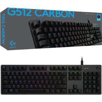 Logitech G512 Carbon RGB Mechanical Gaming Keyboard - GX RED Linear