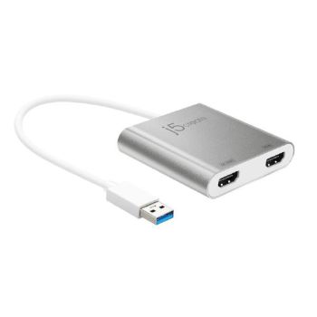 J5create JUA365 USB 3.0 to 4K2K Dual HDMI Multi-Monitor Adapter