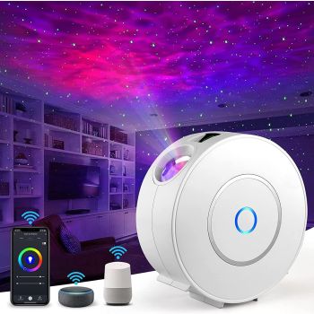 Star Projector Galaxy Light Bedroom connected with Alexa and Google Home