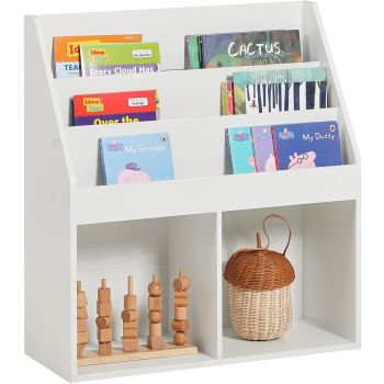 Kids Shelving Unit 3 Shelves 2 Compartments