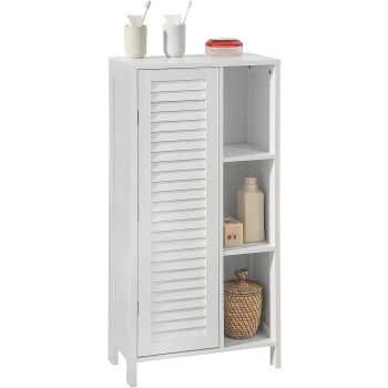 Bathroom Storage Cabinet 3 Shelves 1 Door