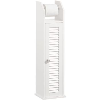 Wooden Bathroom Storage Cabinet, White 