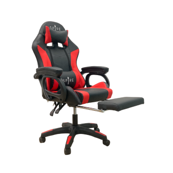 Spire ONYX LED, Bluetooth, Massage Gaming Chair Red/Black