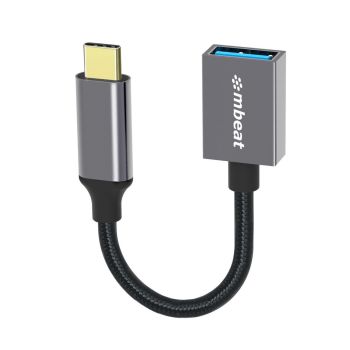 mbeat Tough Link USB-C to USB 3.0 Adapter with Cable - Space Grey