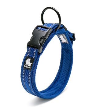 Heavy Duty Reflective Collar Blue L