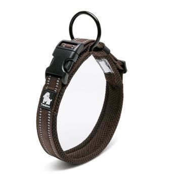 Heavy Duty Reflective Collar Brown S