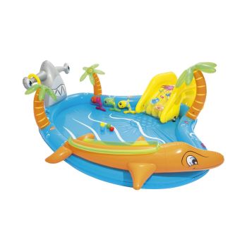 Bestway 273L Inflatable Sea Life Water Fun Park Pool with Slide - 2.8m x 87cm