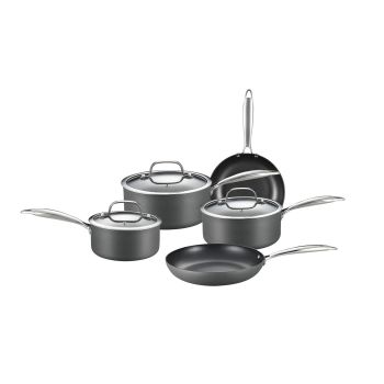 8-Piece Cookware Set with Non-stick Coating and Glass Lids 