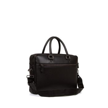 LEATHER BRIEFCASE AND SHOULDER BAG