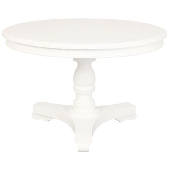 Tasmania Round Dining Table 120 cm (White)