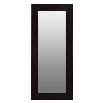 Toby Solid Mahogany Timber Standing Mirror (Chocolate)