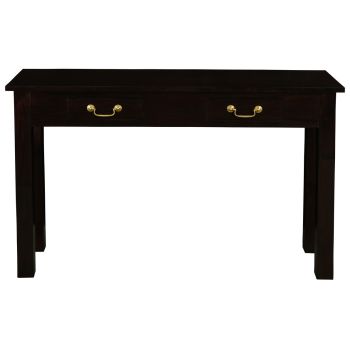 2 Drawer Straight Leg Sofa/Hall Table (Chocolate)