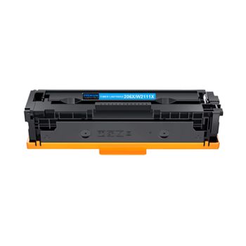 Compatible Premium 206X W2111X High Yield Cyan Toner Cartridge - 2,450 Pages - for use in HP Printers