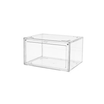 Shoe Display Box Clear Container Stackable Boxes Storage Case