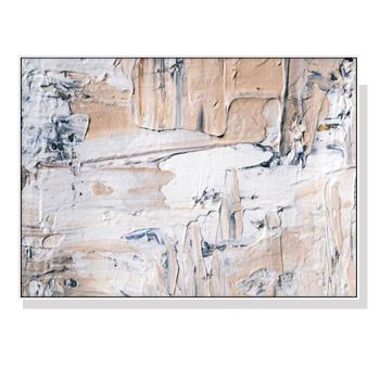 Wall Art 90cmx135cm  Modern Abstract Oil Painting Style White Frame Canvas