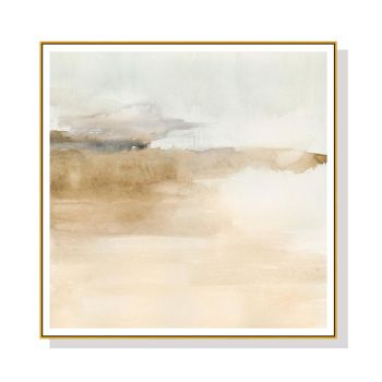 Wall Art 40cmx40cm Atmospheric Edge II Gold Frame Canvas