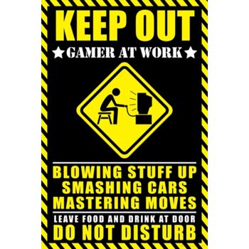 Gamer At Work Poster