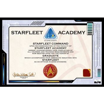 Star Trek Certificate Poster