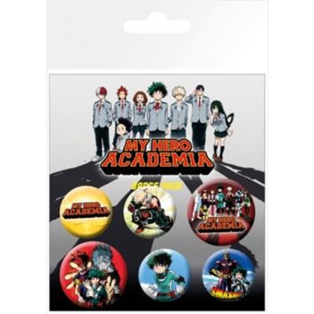 My Hero Academia Mix Badge 6 Pack