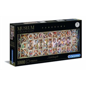 Michelangelo: Sistine Chapel Ceiling - 1000 Piece Panoramic Jigsaw Puzzle