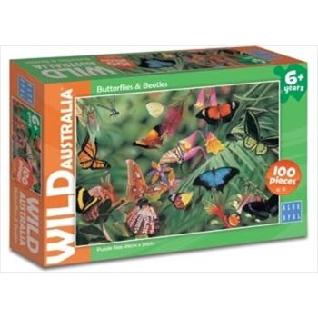 Wild Australia Butterflies & Beetles 100 Piece Puzzle