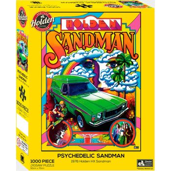 Holden 1000 Piece Puzzle - Psychedelic Panel Van Art