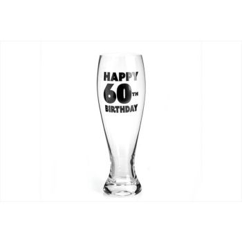 60th Birthday Pilsner Glass