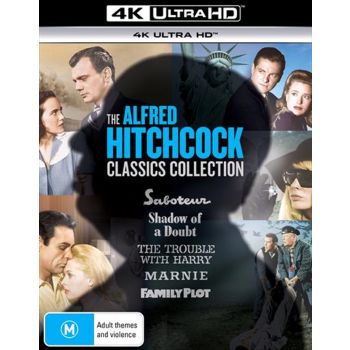 Saboteur / Shadow Of A Doubt / The Trouble With Harry / Marnie / Family Plot | UHD - Hitchcock Class UHD