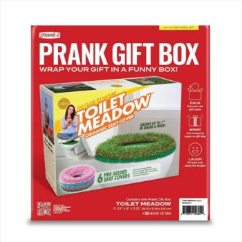 PRANK-O Prank Gift Box - Toilet Meadow