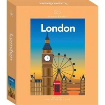 London Travel Poster 500 Piece Puzzle