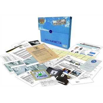 Murder Mystery Party Case Files -  Death In Antarctica Board Game