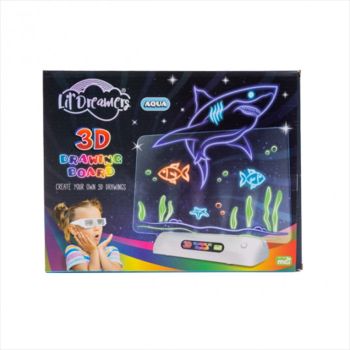 Lil Dreamers Aqua World's Sea Animals 3D Illuminate Drawing Board