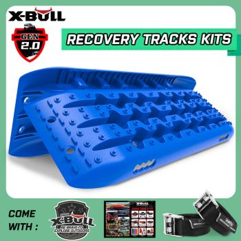 X-BULL Recovery tracks Sand tracks 2pcs Sand / Snow / Mud 10T 4WD Gen 2.0 - blue