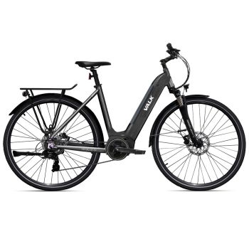 2023 Valk Metro ST 5 + Electric Bike, Mid-Drive, Step-Through, Medium, Dark Grey