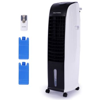 POLYCOOL 8L Portable Evaporative Air Cooler 24 Hour Timer 4 in 1 Cooling Fan