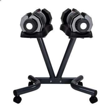 ATIVAFIT 2x 25kg Adjustable Dumbbell Set Weights Dumbbells Home Fitness Stand