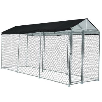 NEATAPET 4.5x1.5m Dog Enclosure Pet Playpen Outdoor Wire Cage Puppy Fence with Cover Shade