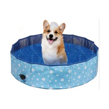 Floofi Pet Pool 120cm*30cm XL Blue Circle FI-SB-110-HR