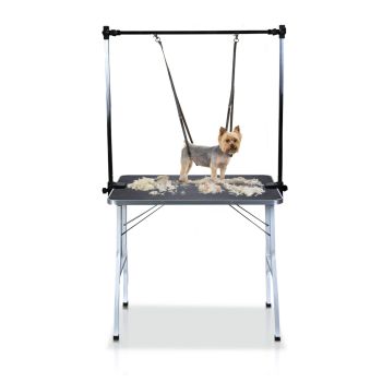 Floofi Pet Grooming Table 90cm Double Pole (Black) FI-GT-102-LZ