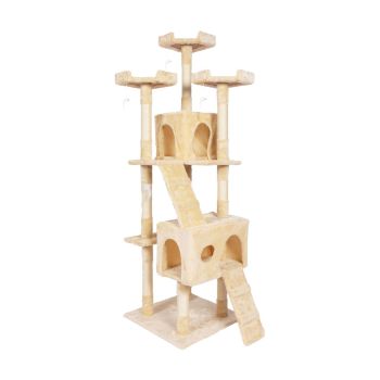 Floofi 170cm Plush Cat Condo Cat Tree Beige FI-CT-162-ZZ