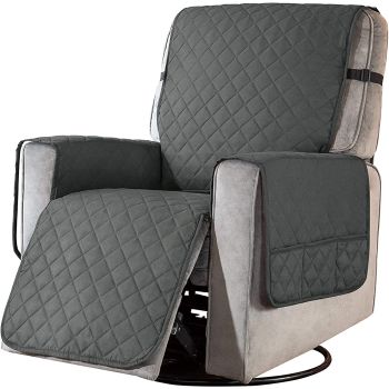 FLOOFI Pet Sofa Cover Recliner Chair S Size with Pocket (Grey) FI-PSC-117-BY