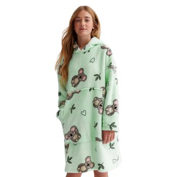 GOMINIMO Hoodie Blanket (Kids Koala Bear Green) GO-HB-138-AYS