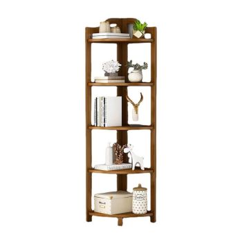 GOMINIMO Bamboo Corner Shelf 5 Tier GO-BCS-100-YJ