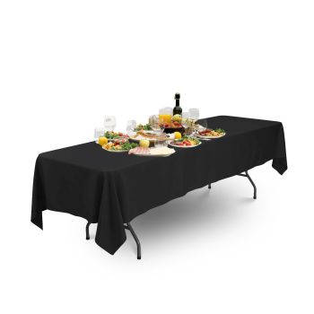 GOMINIMO Polyester Table Cloth 230cm (Black)