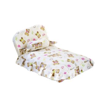 Floofi Pet Bed With Pillow and Quilt Bear (M) PT-PB-253-YMJ