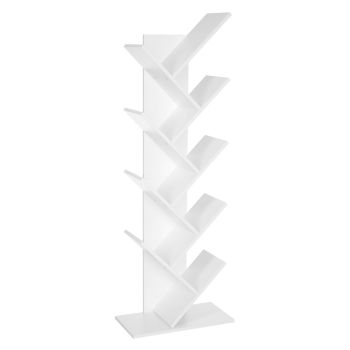 VASAGLE Tree Bookshelf 8 Tier White LBC11WTV1 LBC11WTV1