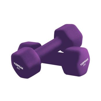 Verpeak Neoprene Dumbbell 3kg x 2 Purple VP-DB-136-AC