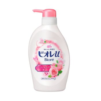 [6-PACK] Kao Japan Biore Soft Acid Hydrating Body Wash 480ml( 2 Scents Available ) Rose